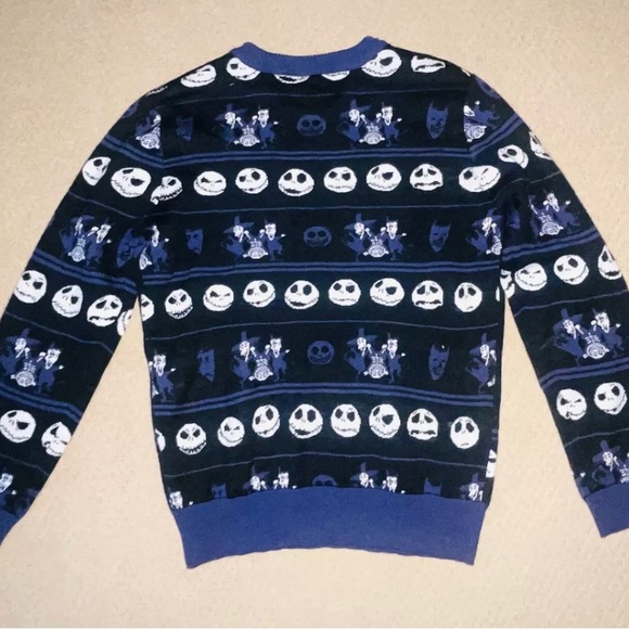 Nightmare B4 Christmas Sweater Adult Large Disney Jack Skellington Hot Topic - Picture 2 of 3